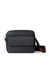 Gucci Small Black Gg Shoulder Bag In Black