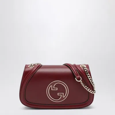 Gucci Small Blondie Rosso Ancora Shoulder Bag In Burgundy