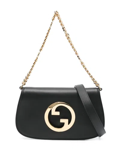 Pre-owned Gucci Small Blondie Shoulder Bag In Black