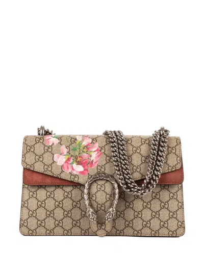 Pre-owned Gucci Small Blooms Dionysus Shoulder Bag In Neutral