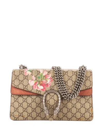 Pre-owned Gucci Small Blooms Dionysus Shoulder Bag In Neutral