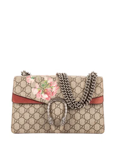 Pre-owned Gucci Small Blooms Dionysus Shoulder Bag In Neutral
