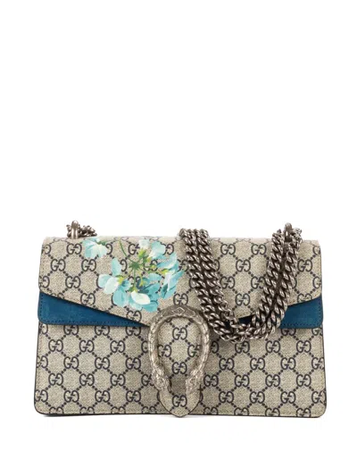Pre-owned Gucci Small Blooms Dionysus Shoulder Bag In Neutral
