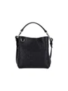 Gucci Gg Emblem Small Leather Bucket Bag In Black