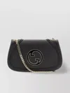 Gucci Small Curved Silhouette Shoulder Bag With Chain Strap In Black