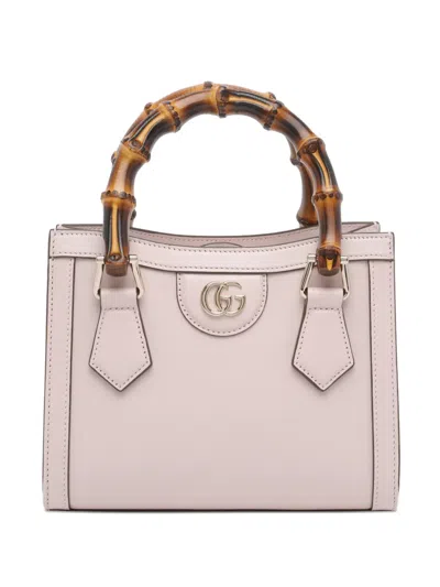 Gucci Small Diana Bamboo Top-handle Tote Bag In Pink