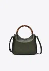 Gucci Small Diana Grained Leather Handbag In Green