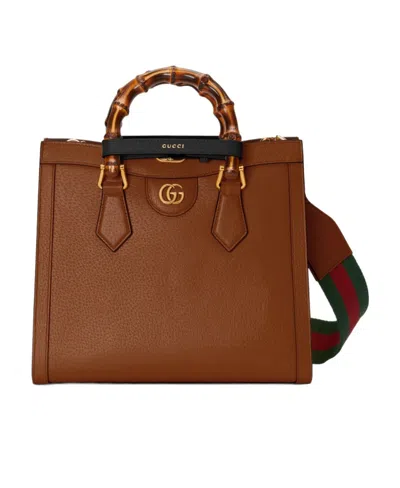 Gucci Diana Shopping Bag Small Size In Brown