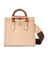 Gucci Small Diana Leather Tote Bag In Nude