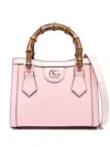 Gucci Small Diana Leather Tote Bag In Pink