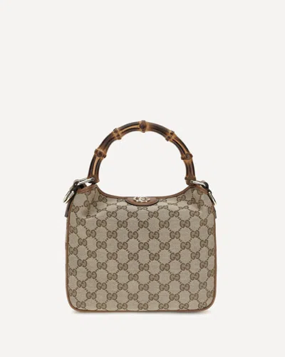 Gucci Small Diana Bamboo-handle Tote Bag In Red