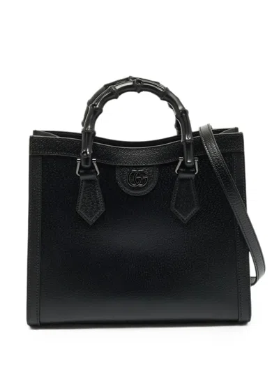 Pre-owned Gucci Small Diana Tote Bag In Black