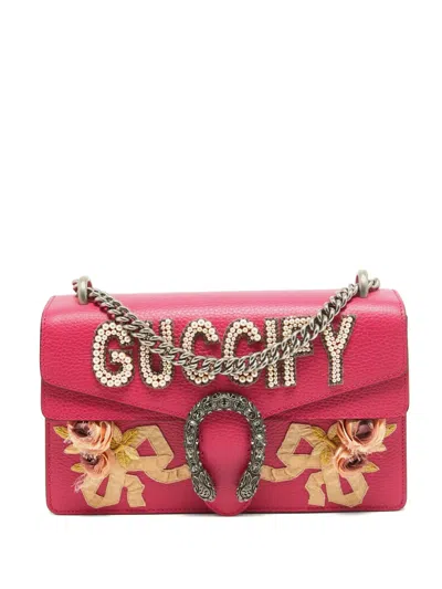 Pre-owned Gucci Small Dionysus Fy Shoulder Bag In Pink