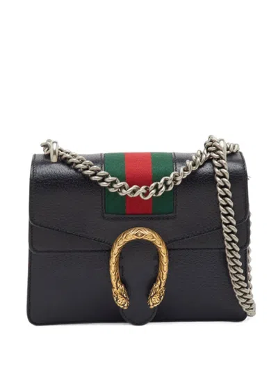 Pre-owned Gucci Small Dionysus Shoulder Bag In Black
