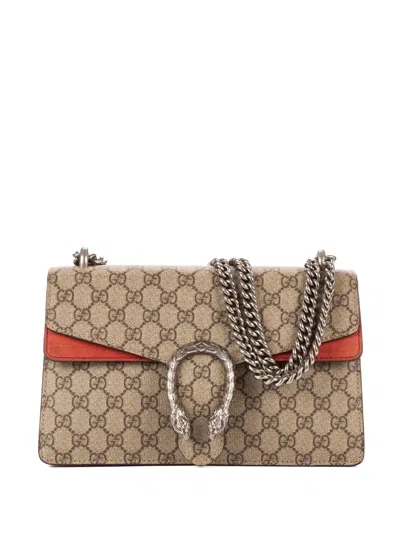 Pre-owned Gucci Small Dionysus Shoulder Bag In Neutral