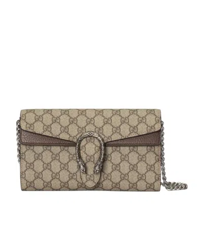 Gucci Dionysus Small Shoulder Bag In Beige