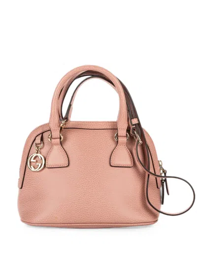 Pre-owned Gucci Small Dome Tote Bag In Pink