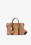 Gucci Small Double G Top-handle Bag In Brown
