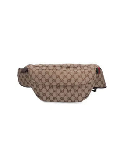 Gucci Small Fanny Pack Gg In Beige