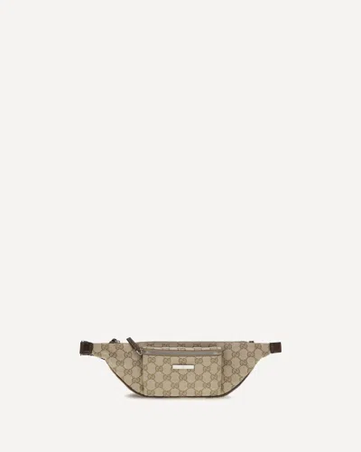 Gucci Small Flatpack Fanny Pack In Gray