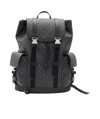Gucci Monogram-pattern Print Backpack In Black