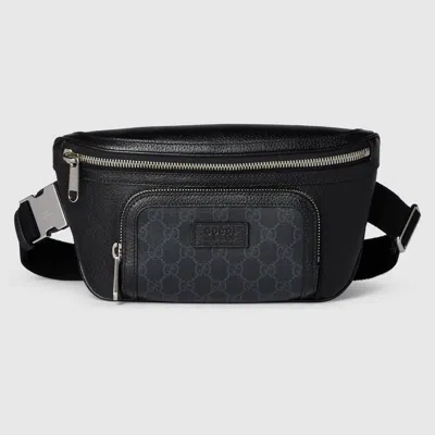 Gucci Small Gg Belt Bag With Tag In Black