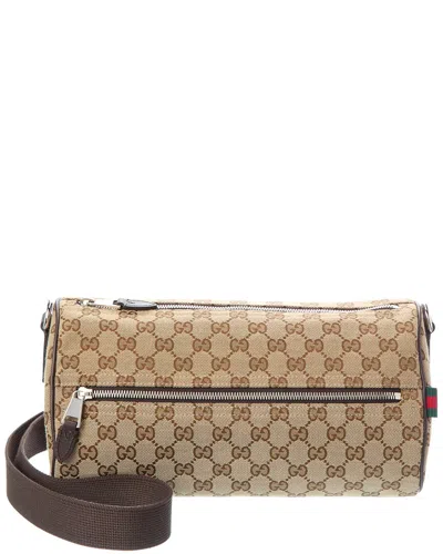 Gucci Small Gg Canvas Cylinder Bag In Multi