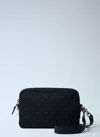 Gucci Men Small Gg Canvas Pouch In Black