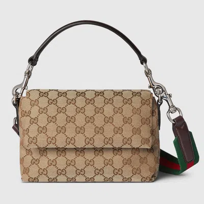 Gucci Gg Canvas Small Crossbody Bag In Beige