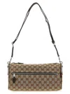 Gucci Small Gg Cylindrical Shoulder Strap Crossbody Bags Beige In Brown