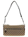 Gucci Small Gg Cylindrical Shoulder Strap Crossbody Bags Beige In Brown