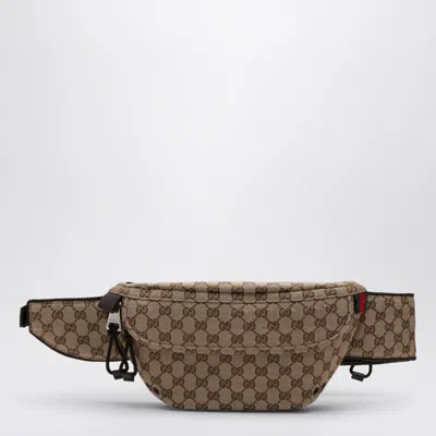 Gucci Small Gg Fabric Waist Bag Men In Cream