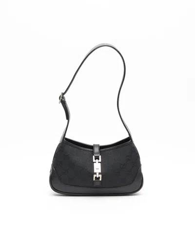Gucci Small Gg Jackie Shoulder Bag In Black