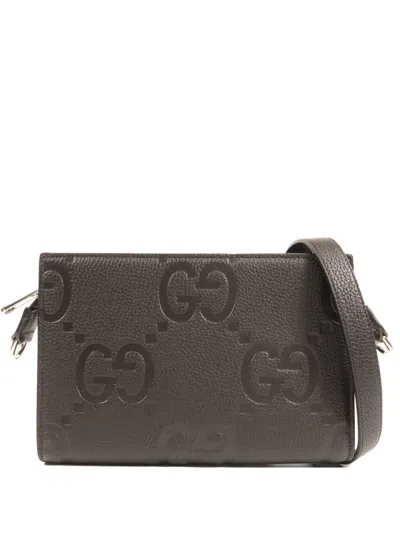 Pre-owned Gucci Small Gg Jumbo Shoulder Bag In Black