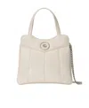 Gucci Small Gg Leather Tote Bag In White