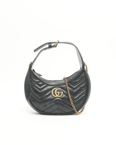 Gucci Small Gg Marmont Bag In Black