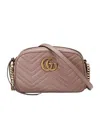Gucci Gg Marmont Small Crossbody Bag In Pink