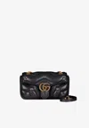 Gucci Small Gg Marmont Shoulder Bag In Black