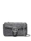 Gucci Small Gg Marmont Shoulder Bag In Black