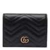 Gucci Gg Marmont Card Case Wallet In Black