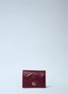 Gucci Small Gg Marmont Wallet In Red