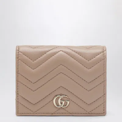 Gucci Small Gg Marmont Wallet In Pale Pink Women In Neutral