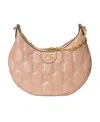Gucci Small Gg Matelassé Shoulder Bag In Nude