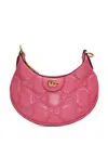 Gucci Small Gg Matelassé Shoulder Bag In 6627 Pink