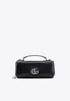 Gucci Womens Black Black Gg Milano Small Top-handle Leather Bag In Black
