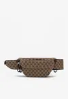 Gucci Small Gg Fabric Waist Bag Men In Sand