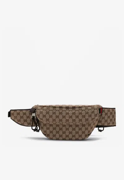 Gucci Small Gg Supreme Belt Bag In Sand
