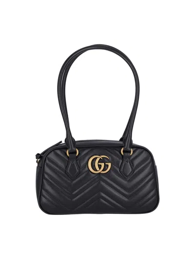 Gucci Small Handbag "gg Marmont" In Black  