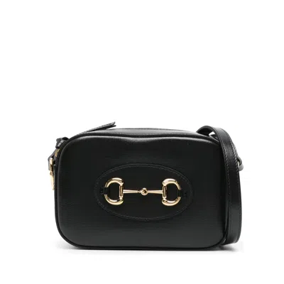 Gucci Small Horsebit 1955 Shoulder Bag In Black