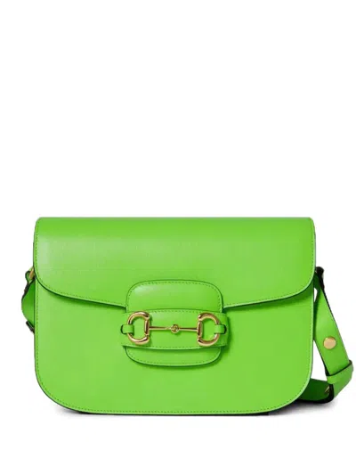 Gucci Small Horsebit 1955 Shoulder Bag In Green